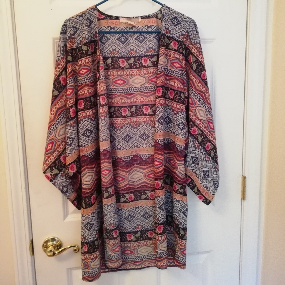 Patterned kimono